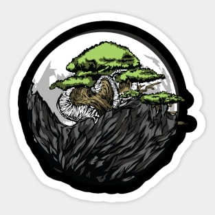 Yin Yang Bonsai Sticker